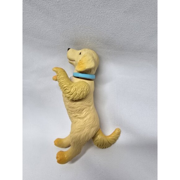 Vtg Barbie Posh Pets Dog Figure Golden Retriever Spaniel Blonde Mattel - Picture 4 of 6